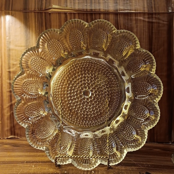 Vintage Indiana Glass hobnail deviled egg 🥚 tray - Picture 1 of 1